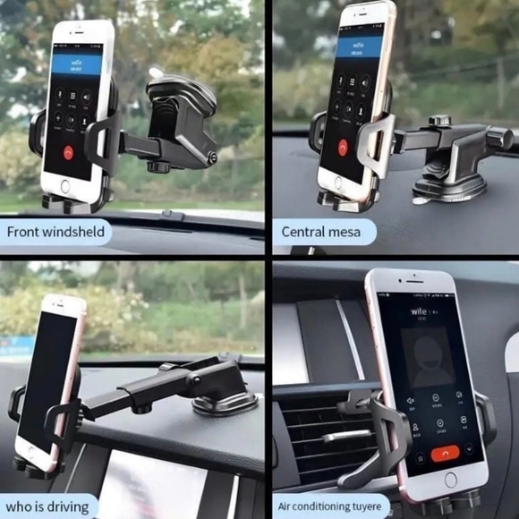 Cellphone Holder 360° Mount Holder Car Windshield Stand #New - Picture 9 of 12
